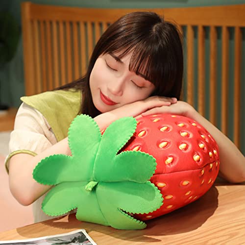20 inch Strawberry Plush Pillow - Super Soft Fruit Pillow for Boys and Girls Room Decoration Gift