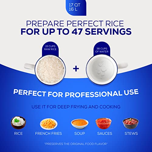 Universal 17 Quarts Caldero Pot with Lid for Large-Batch Cooking, Cast Aluminum