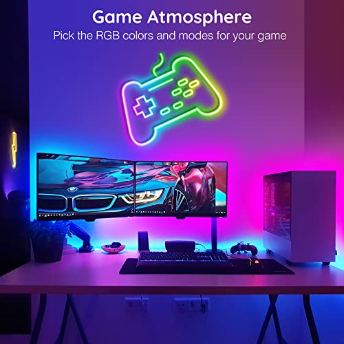 AILBTON 50FT RGB LED Neon Rope Lights Waterproof IP67 for Bedroom DIY & Music Sync