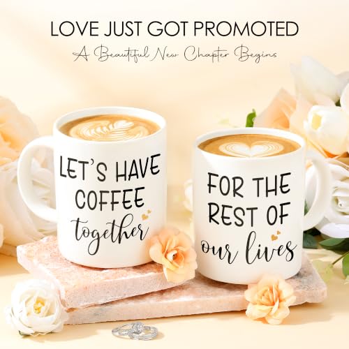 Engagement Gift Set for Couples - Heart Mug Candle & More
