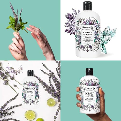 Poo-Pourri Before-You-Go Toilet Spray Refill Lavender Peppermint 16oz Pack of 1