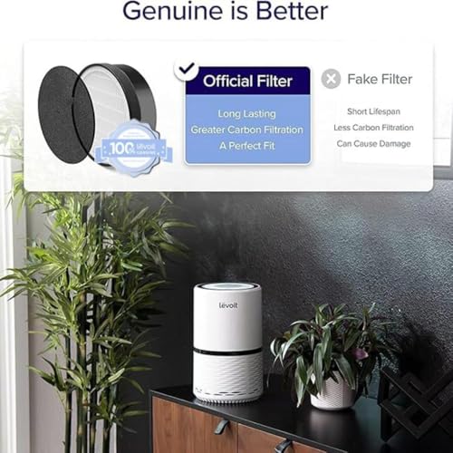 Levoit LV-H132 Air Purifier Replacement Filter, Genuine Filters, 2