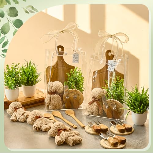Baby Shower Prize Set - 6 Acacia Square Shaped Cheese Boards & Gift Items - Wishfond