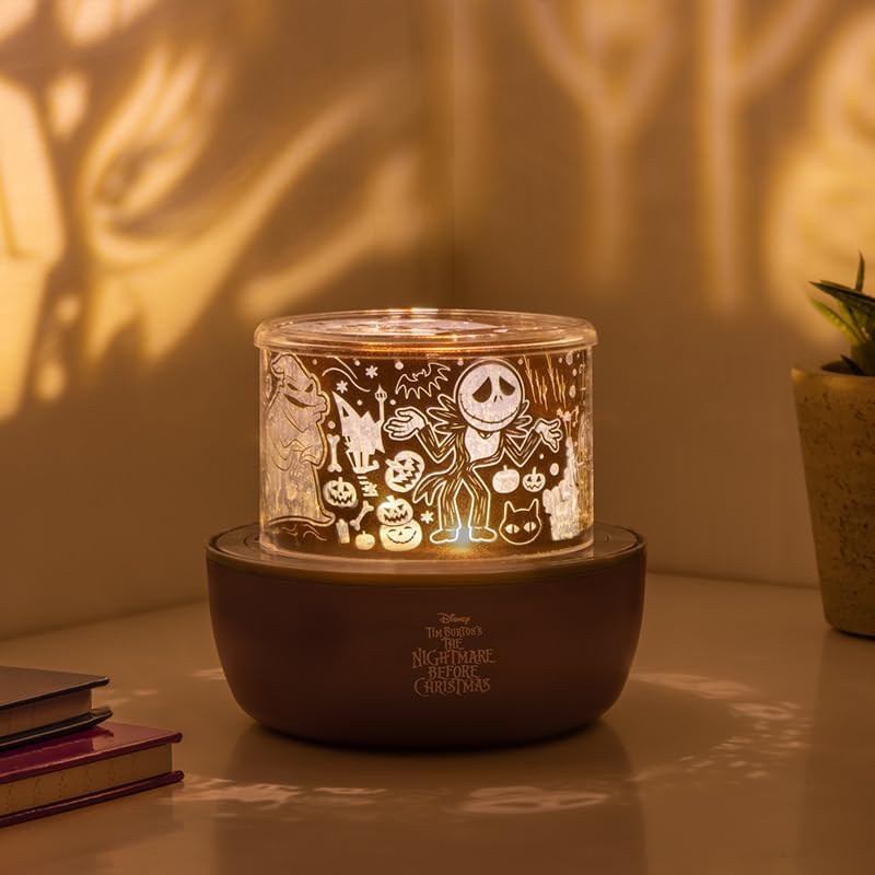Paladone Nightmare Before Christmas Projection Light – Official Jack Skellington Lamp, 4 Light Modes