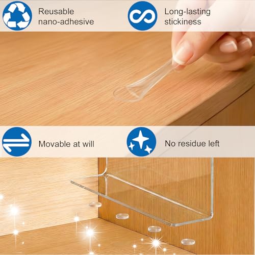 SortNStore Shelf Dividers 12-Inch Tall x 12-Inch Deep - 8-Pack Closet Organizer