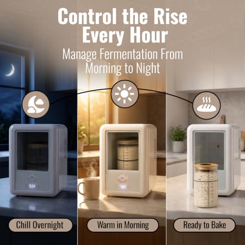 Climate Control Cube for Sourdough Starters - Temperature Regulating Jar Warmer & Cooler