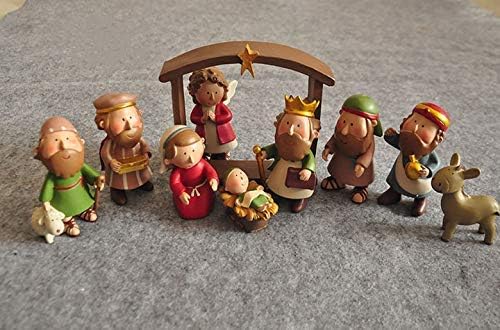 Miniature Holy Family Nativity Figurine - 2.56 Inch Tabletop Christmas Decoration
