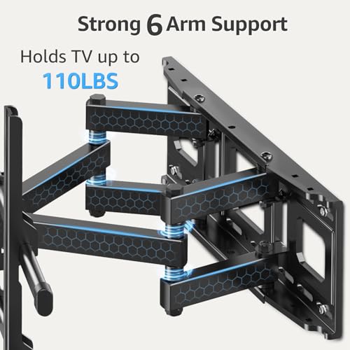 Full Motion TV Wall Mount 40-85 inch, Tilting Swiveling Articulating Bracket