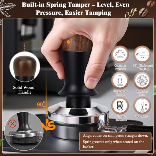 54mm Espresso Tamper Kit - 8-Piece Home Barista Accessories Set