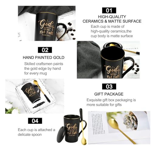 God Is Within Her Christian Coffee Mug 14oz Inspirational Gift for Women