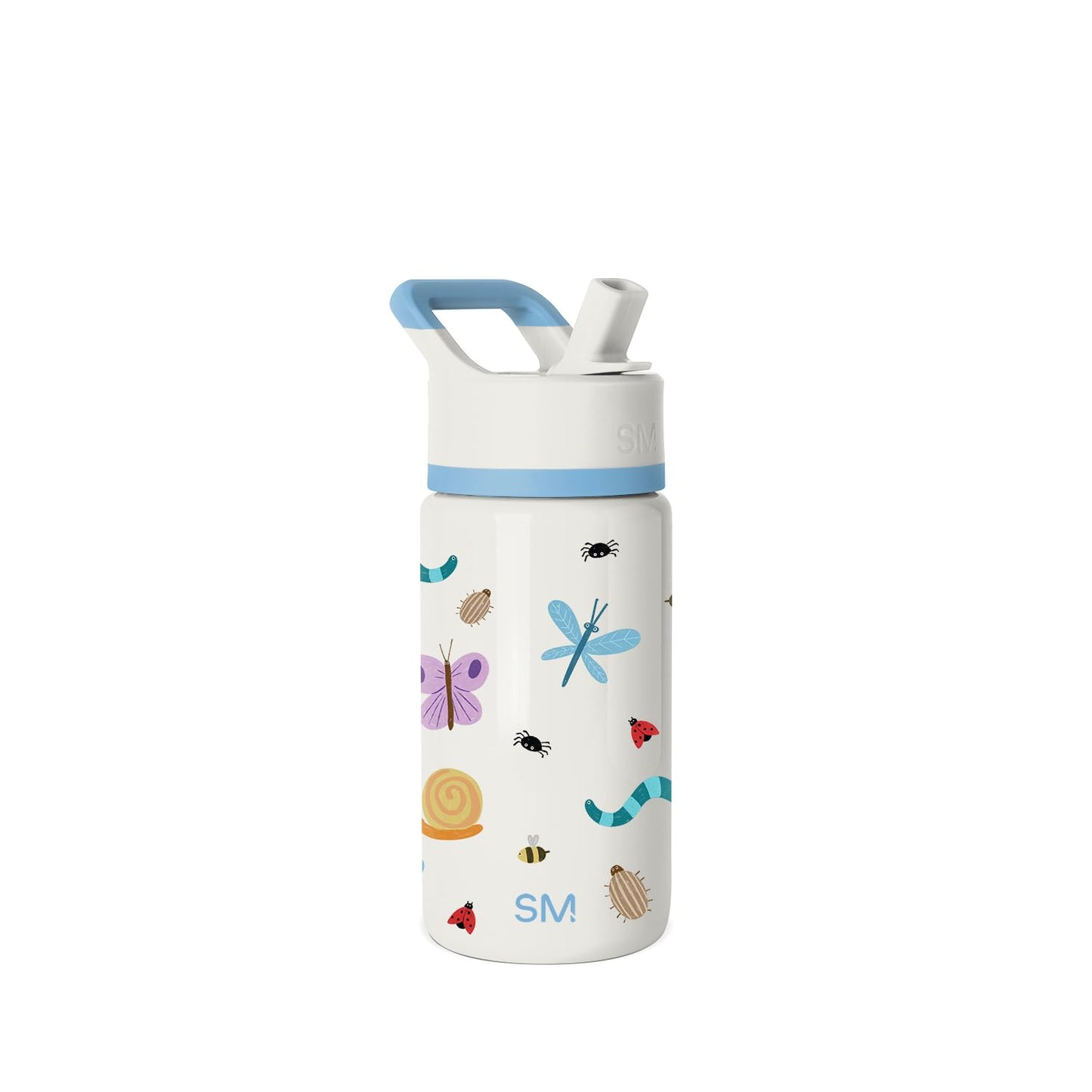 Simple Modern Kids Summit Water Bottle with Straw Lid | 14oz Stainless Steel Cup Insulated Tumbler for Toddlers, School | Cute Critters