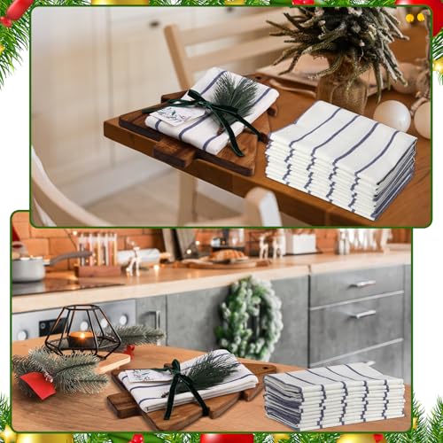 Potchen 9-Piece Christmas Tree-Shaped Cutting Board Gift Set with Towel, 11.8 x 9 inches
