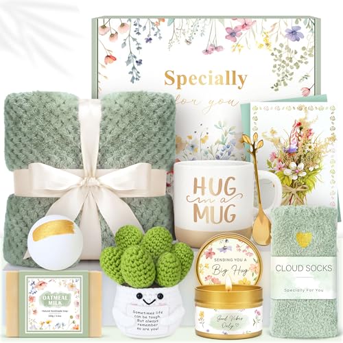 Get Well Gifts for Women After Surgery - Green Comfort Care Package