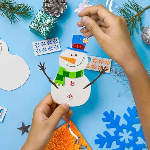 100Pcs Mini Christmas Snowman Hand, Mini Twigs Deer Antlers Shaped Tree Branches Snowman Crafts Kit for Winter Decorations