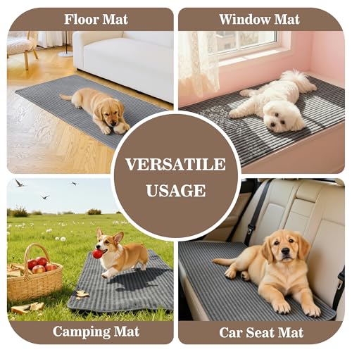 Waterproof Couch Cover for Dogs - Non-Slip Sectional Sofa Protector, 35x82.7 Dark Grey