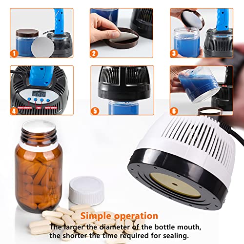110V Bottle Cap Sealer Induction Heat Sealer for Plastic & Glass Bottles