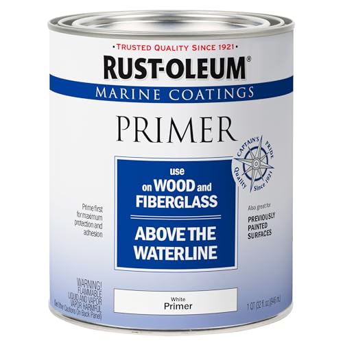 Marine Wood & Fiberglass Primer - Rust-Resistant Base Coat for Above Waterline Surfaces