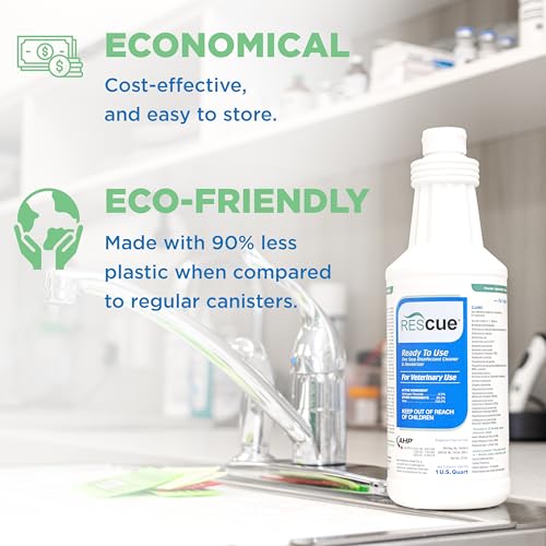 REScue One-Step Ready-to-Use Disinfectant Cleaner & Deodorizer – For