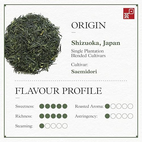 Organic Gyokuro Green Tea - Shade Grown Japanese Loose Leaf Tea 100g
