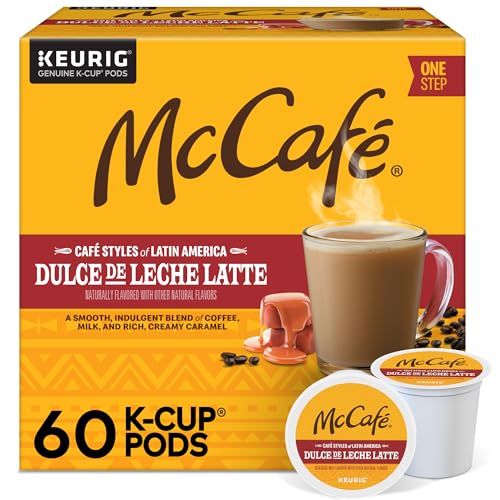 Dulce De Leche Latte Flavored Coffee Pods - 10 Count Pack of 6 for Keurig