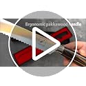 imarku 10-Inch Dark Brown German High-Carbon Stainless Steel Bread Knife – Professional Slicing Tool