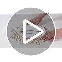Snowkingdom Gold Leaf Placemats Pack of 18 - Metallic Round Vinyl Table Charger Mats for Dining & Events