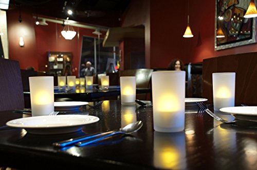 Rechargeable Flickering LED Tea Lights - 12 Pack Flameless Candles for Home & Wedding Decor