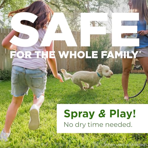 Natural Flea and Tick Yard Spray with Essential Oils - 32 oz