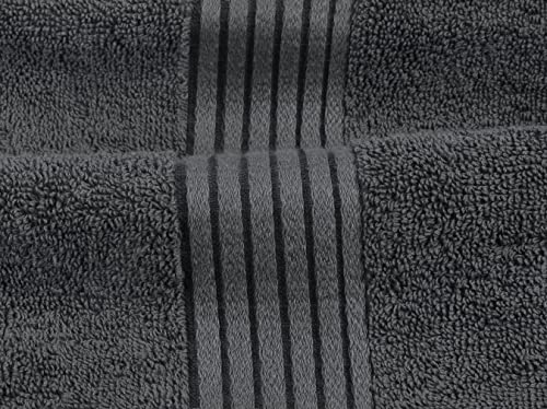 Utopia Towels Grey 8-Piece Premium Towel Set - Bath, Hand & Washcloths