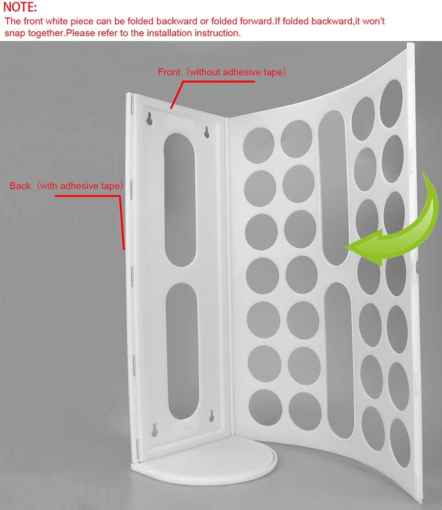 Lunies Plastic Bag Holder - Large Capacity Grocery Bag Dispenser | Wall Mount Kitchen Organizer (White)