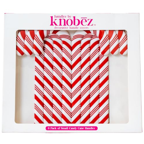 Knobēz Handlez Small Candy Cane Decorative Drawer Handle Covers (8 Pack) by Knobēz