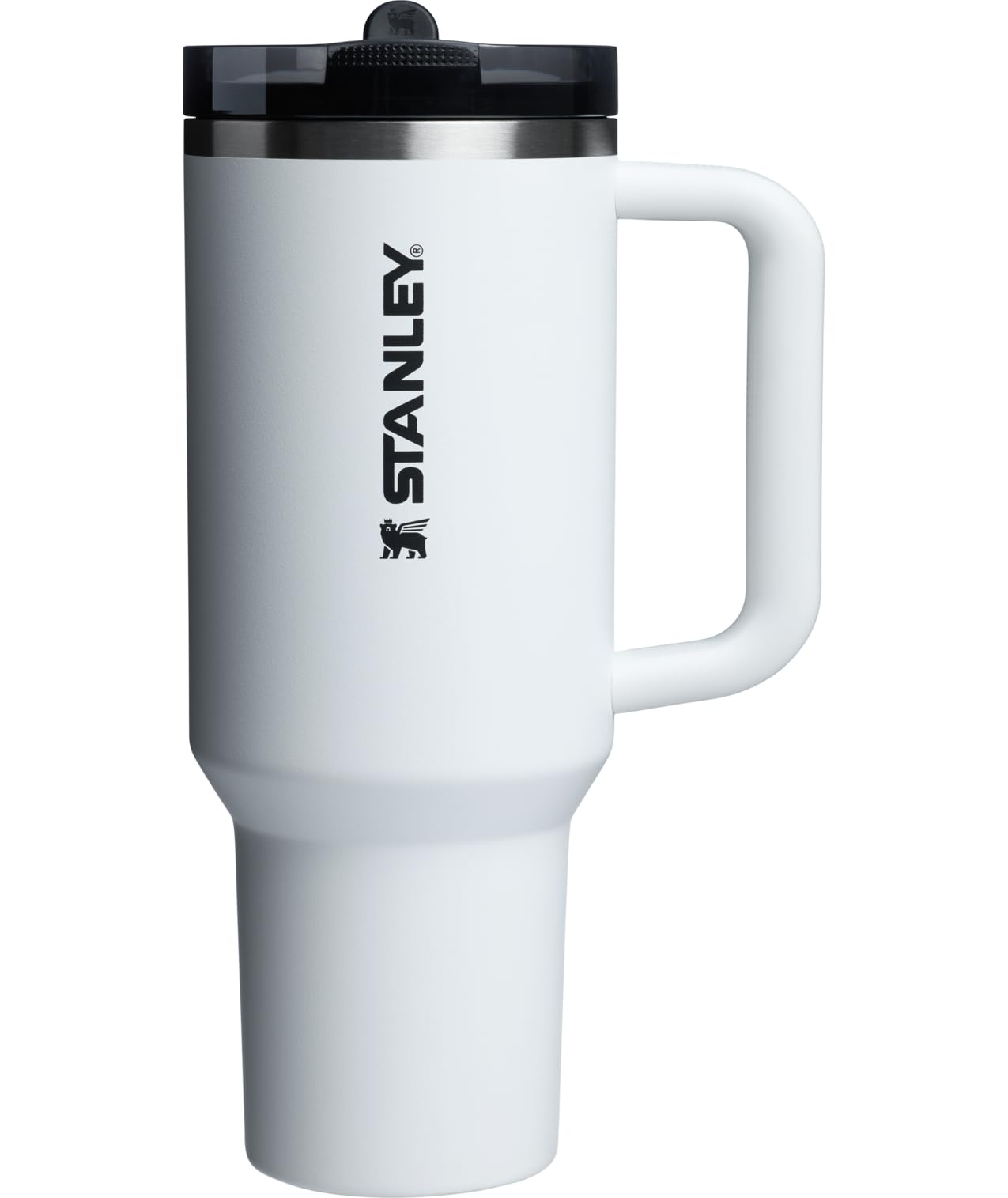 STANLEY Quencher ProTour Flip Straw Tumbler with Leakproof Lid 40 oz | Built-In Straw & Handle | Cupholder Compatible for Travel | Insulated Stainless Steel Cup | BPA-Free | Chalk