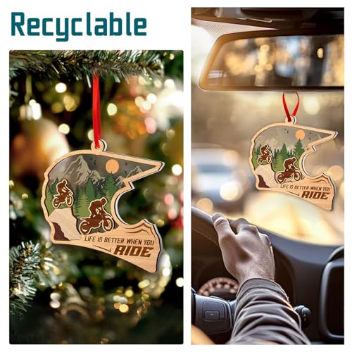 Couple Fox Motocross Christmas Dirt Bike Ornament - Christmas Tree Decor 2026