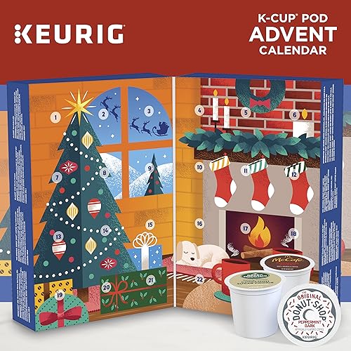 Keurig Advent Calendar Variety Pack - 24 Single Serve K-Cup Coffee Pods