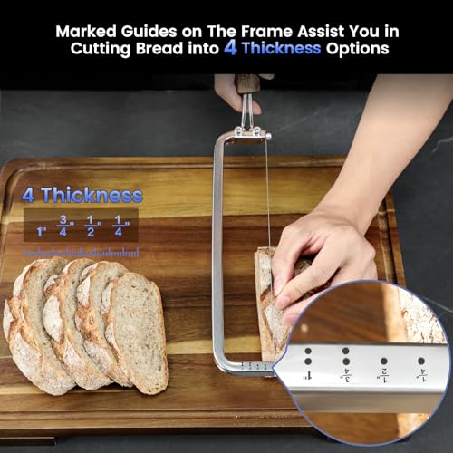 SYOKAMI 2026 Bow-Design Bread Knife for Homemade Bread, Right-Handed