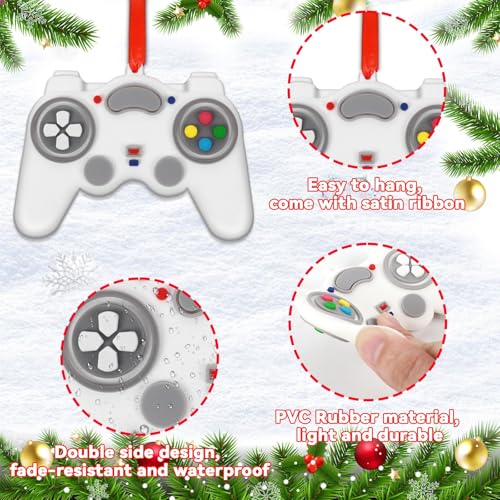 Tevxj 2026 Video Game Christmas Ornaments - Personalized Video Game Controller Ornament (2pc)