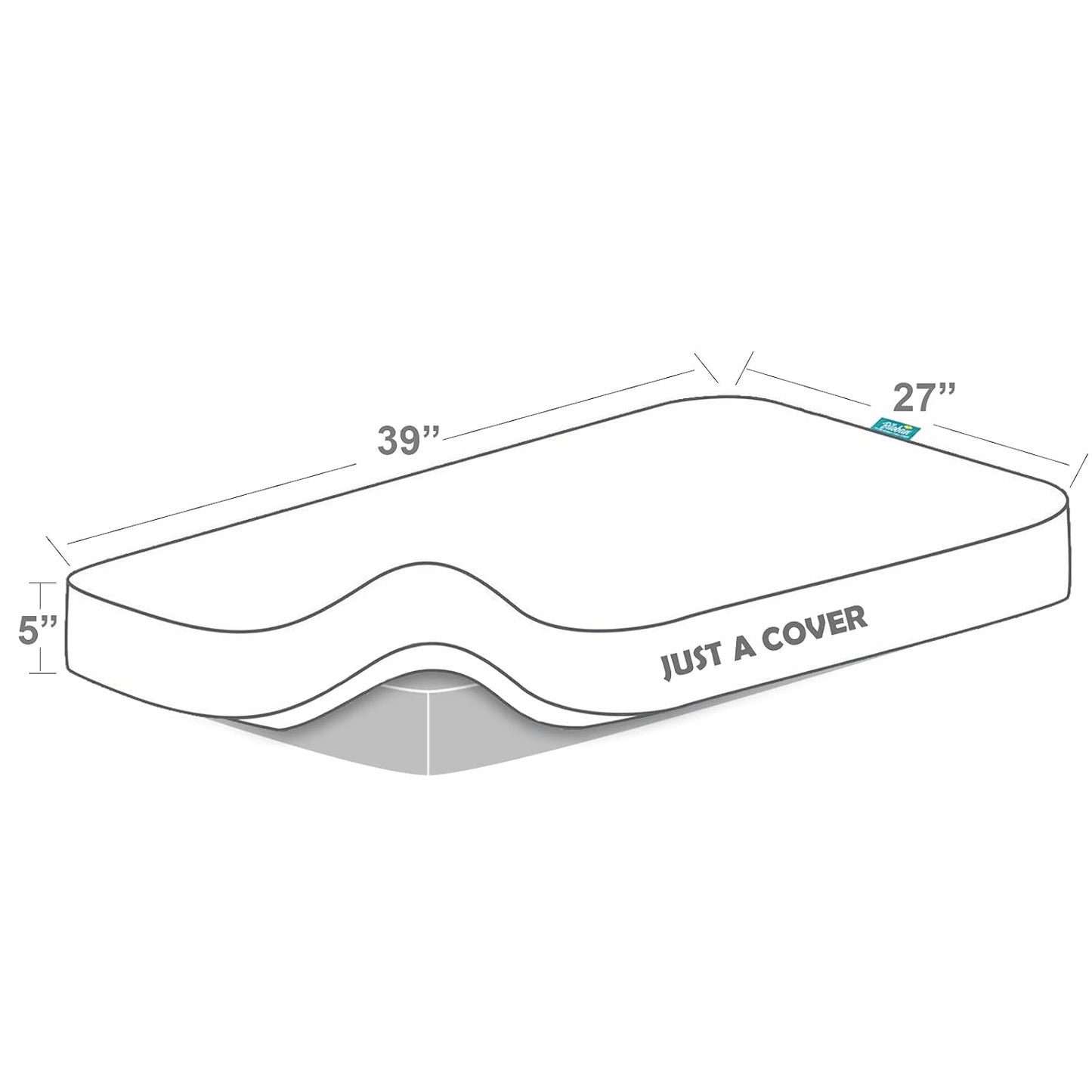Skiennix Pack and Play Mattress Pad - Waterproof Quilted Fitted Sheets | 39" x 27" - Black
