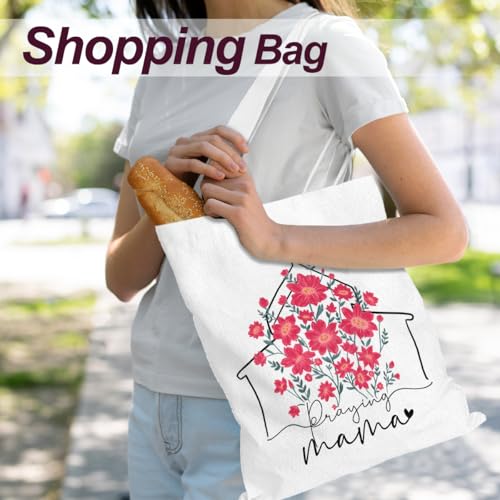 Mama Mom Tote Bag Birthday Gifts Canvas Bag, Reusable Shoulder Bags