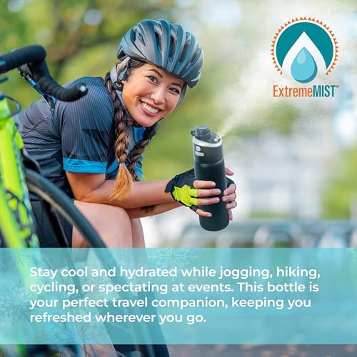 Rechargeable Personal Cooling Water Bottle - 25oz Midnight Black