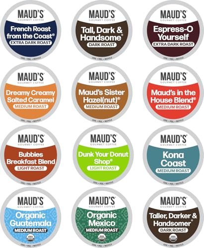 Maud's Family Coffee Pod Variety Pack - 136 Count, 12 Flavors, Compatible with Most Single-Serve Brewers - Variation of THIS Listing