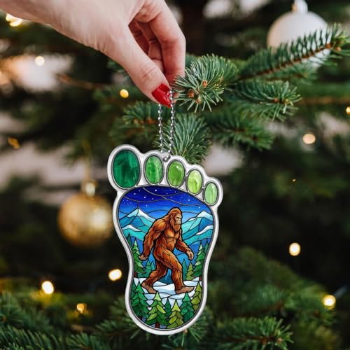 Bigfoot Ornament 3.94 Inch Camping Lover Gift - Outdoor Adventure Decor