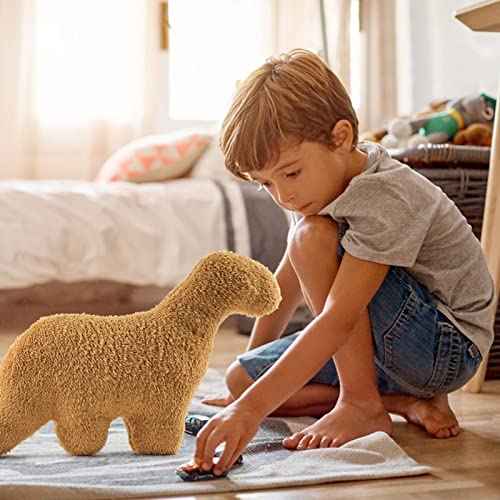 Dino Nugget Pillow Plush, Funny Chicken Nugget Plushie Birthday Gift, Dino Decorative Throw Pillow for Kids Room Decor, Dinosaur Stuffed Animal Idea Birthday Gift for Teens Kids and Adult