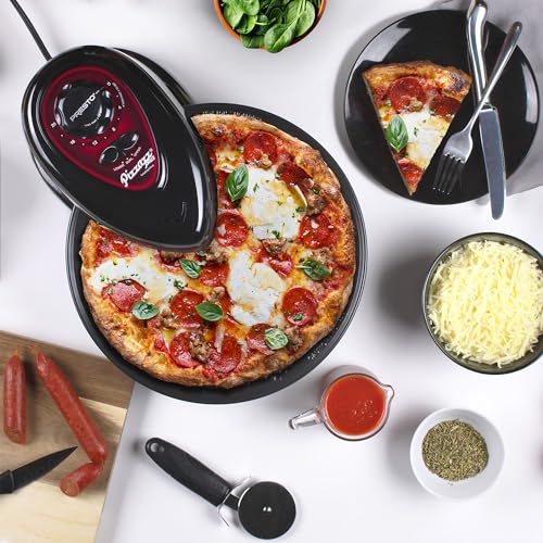 Countertop Pizza Oven with Rotating Tray - Energy Efficient, Adjustable Heating