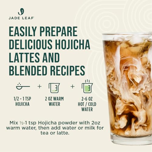 Hojicha Roasted Green Tea Powder - Organic Japanese Matcha Style, 16oz - Barista Edition