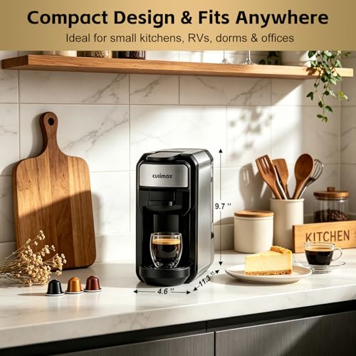CUSIMAX Espresso Machine Compatible with Nespresso Original Pods