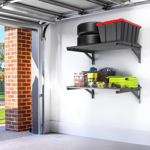 Ultrawall 36in Heavy Duty Garage Wall Shelves – 2 x 3 ft Wall Mounted Storage