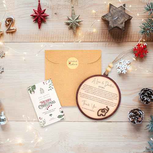 Friend Gift for Women - Friendship Gifts for Women - Elephant Gift for Girls - Friend Ornaments - Christmas Ornament 2025 - White Elephant Gifts - Xmas Tree Funny Decoration, Exchange