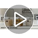 DWËLLZA KITCHEN 3.6L Food Storage Containers Set of 4 - Airtight Dry Food Organizer