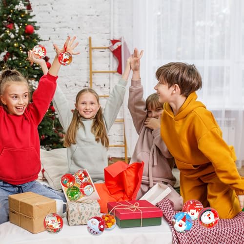 12 Pack Christmas Candy Jar Hanging Decoration,Tinplate Candy Ball Box Pendant for Christmas Tree Stocking,New Year Decor,Kids Gifts