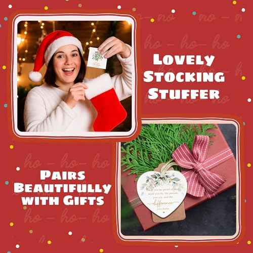 Thank You Ornament for Women Boss Coworker Teacher Nurse - Christmas Employee Thank You Gifts - Inspirational Farewell Goodbye Going Away Gift - Ceramic Appreciation Christmas Ornament?